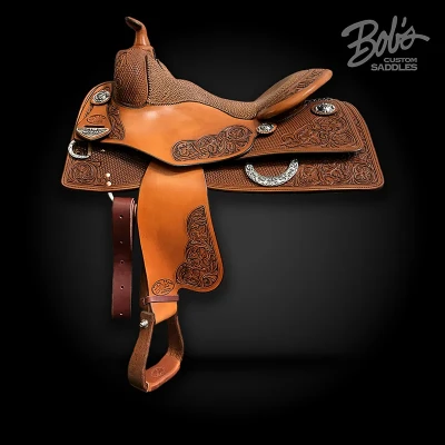 Tim McQuay 311 western reining saddle crafted for precision, comfort, and performance.